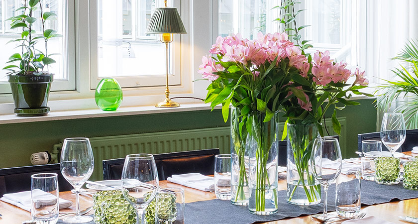 Dukat bord på Långholmens Wärdshus