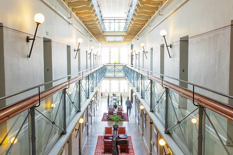 Korridor på Långholmen Hotell