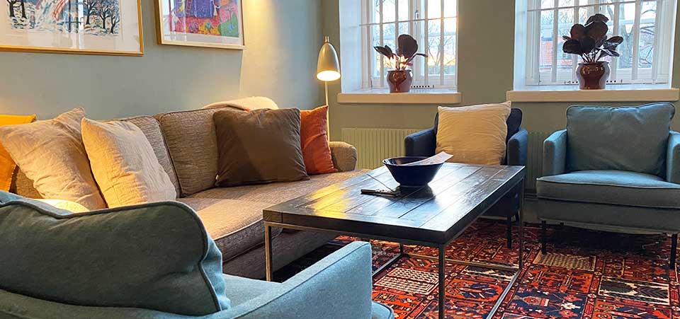 Mysigare cellskapsrum på hotellet