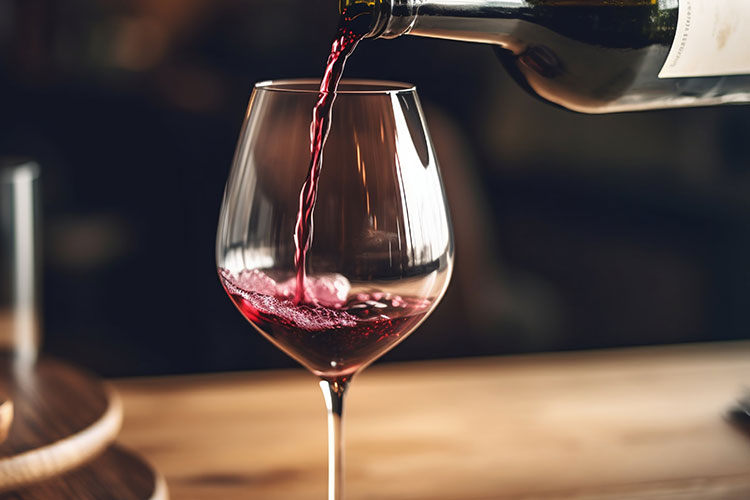 Vinprovning av rött vin i Stockholm