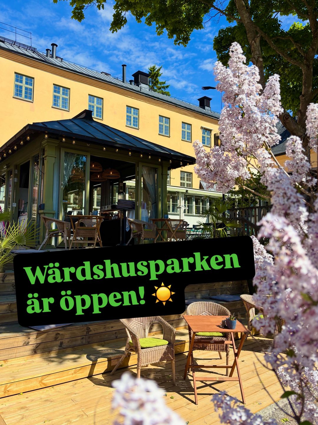 Wärdshusparken är öppen